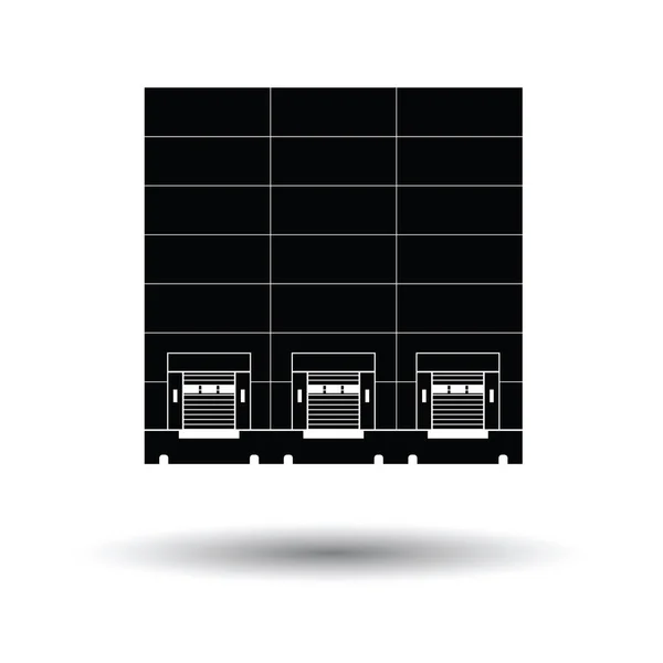 Icono de concepto logístico de almacén — Vector de stock