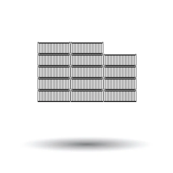 Icône de la pile de conteneurs — Image vectorielle