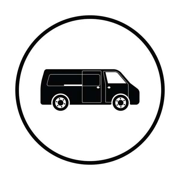 Комерційного фургона значок — стоковий вектор