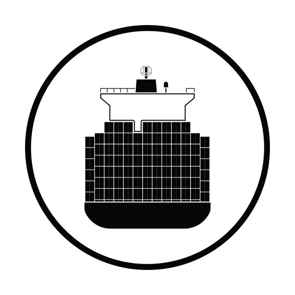 集装箱船图标 — 图库矢量图片