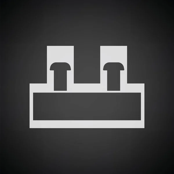 Icono de terminal de conexión eléctrica — Vector de stock