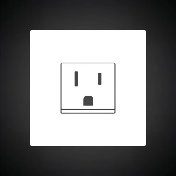 USA icône de prise électrique — Image vectorielle