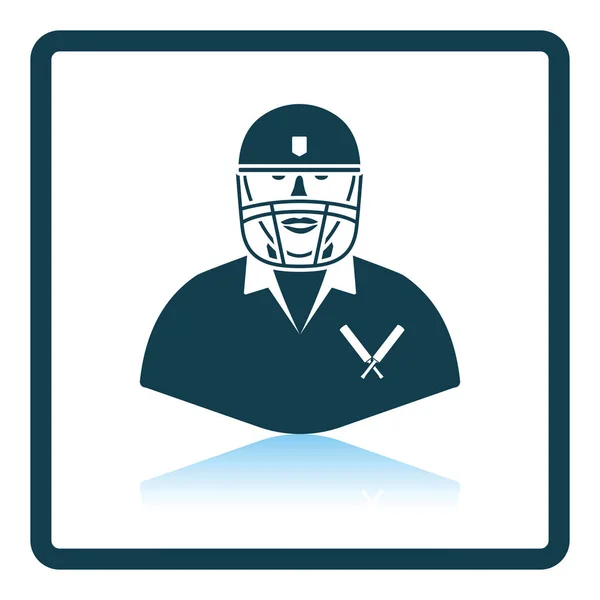 Jugador de cricket icono — Archivo Imágenes Vectoriales