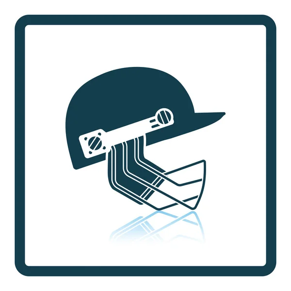 Cricket helmet icon — Stock Vector