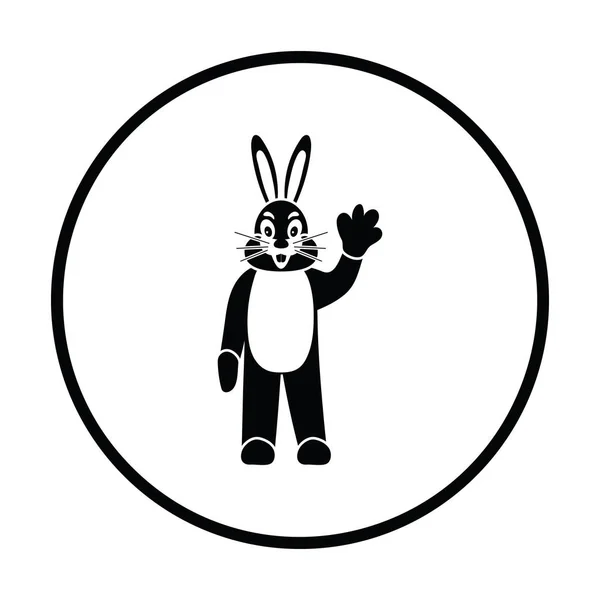 Hare marionett docka ikon — Stock vektor