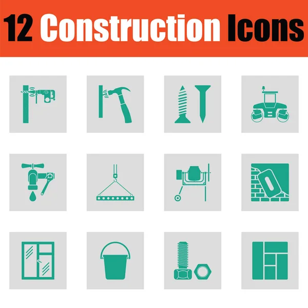 Conjunto de icono de construcción — Vector de stock