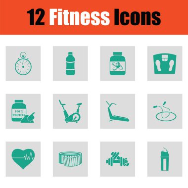 fitness simgesi seti