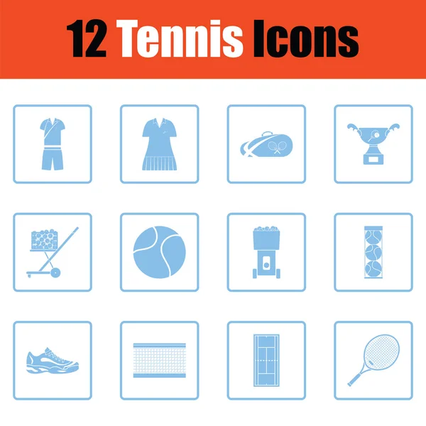 Tennis icon set — Stock Vector