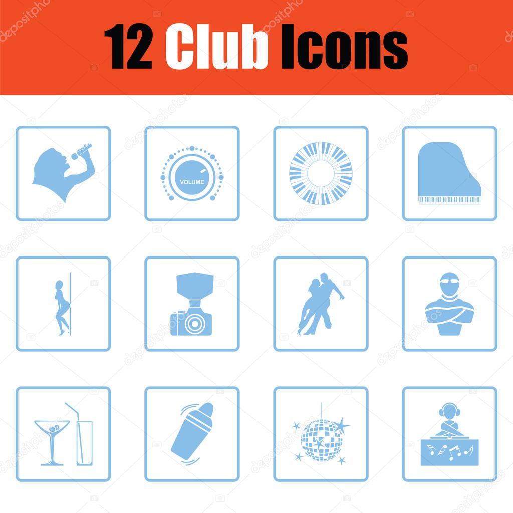 Club icon set