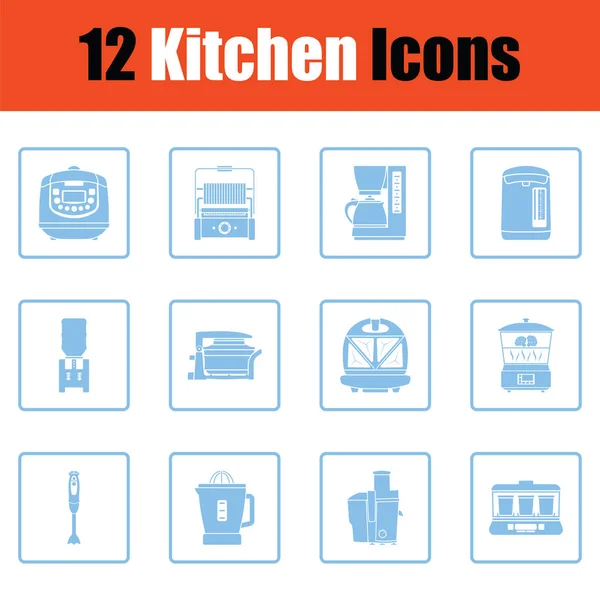 Keuken pictogram set — Stockvector