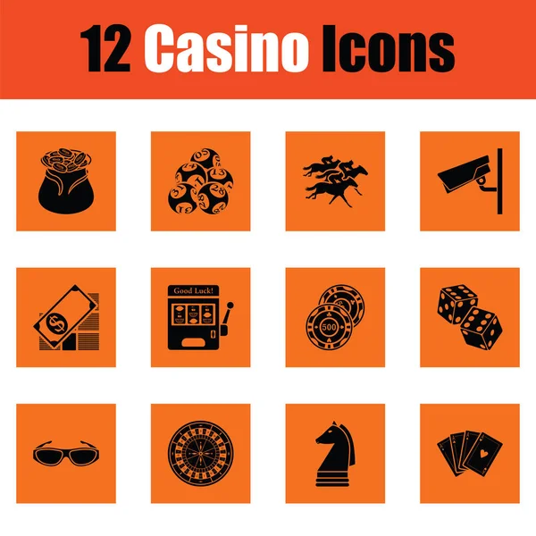 Juego de iconos de Casino — Archivo Imágenes Vectoriales