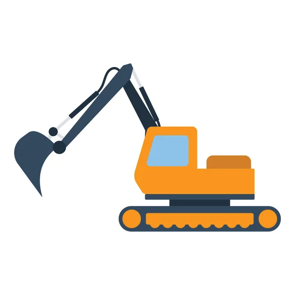 Icono de excavadora de construcción — Vector de stock