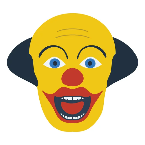 Party Clown Gesicht Ikone — Stockvektor