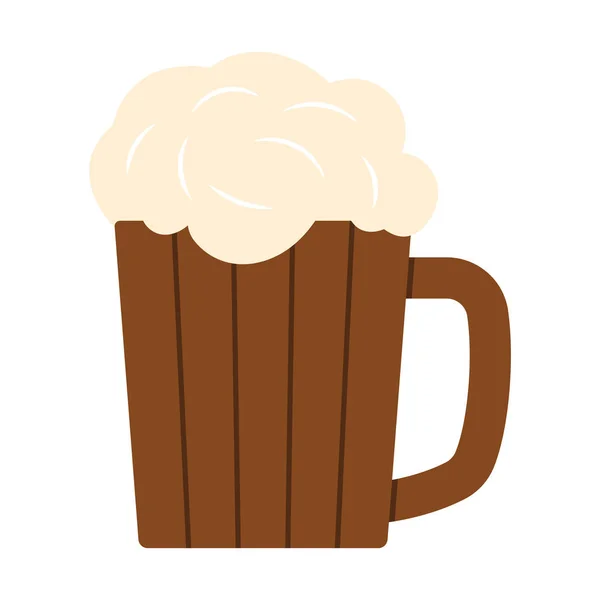 Mok van bier pictogram — Stockvector