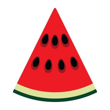 Düz tasarım simgesi karpuz