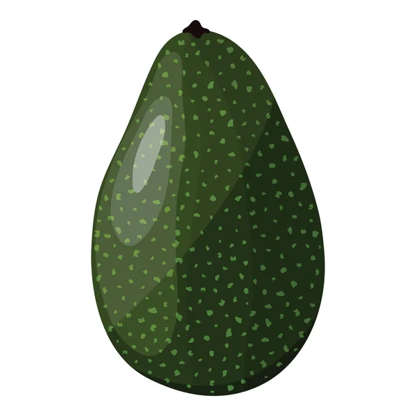Avocado Simgesi Düz Renk Tasarımı Vektör Llüstrasyonu — Stok Vektör
