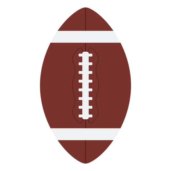 Icône Football Américain Conception Couleur Plate Illustration Vectorielle — Image vectorielle