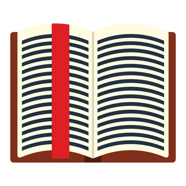 Open Book Bookmark Icon 디자인 사기적 — 스톡 벡터