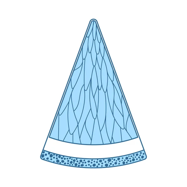 Ikona Cytryny Kolorach Cienka Linia Niebieskim Wzorem Wypełniacza Ilustracja Wektora — Wektor stockowy