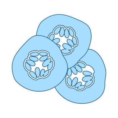 Spa Simgesi için Salatalık Dilimleri