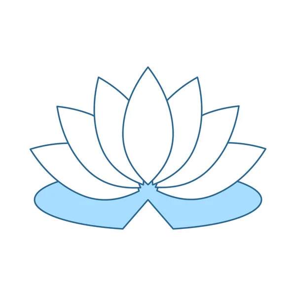 Lotus bloem pictogram — Stockvector