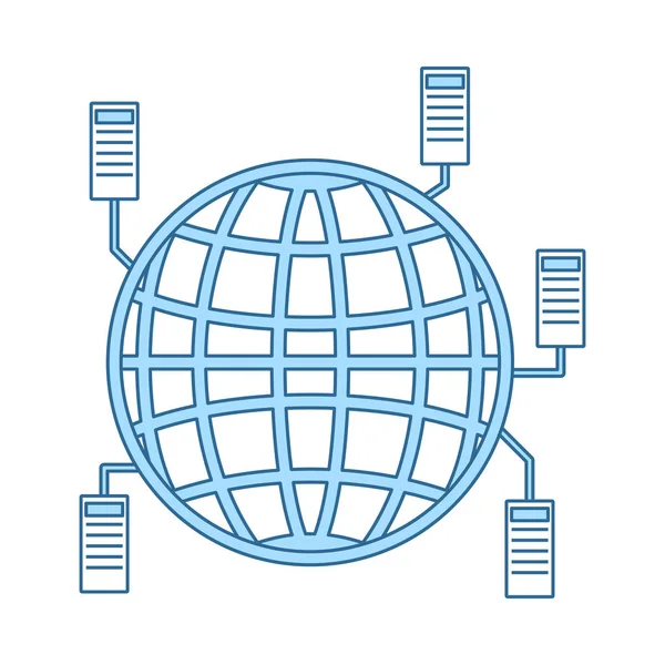 Icono de big data — Vector de stock