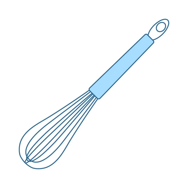 Kitchen Corolla Icon 蓝色填充设计的细线 病媒图解 — 图库矢量图片