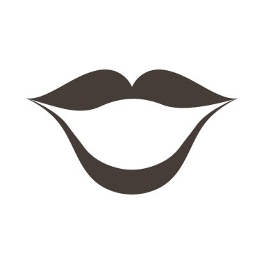 1 Nisan 'ın amblemi geniş bir gülümsemeyle. Vektör illüstrasyonu.