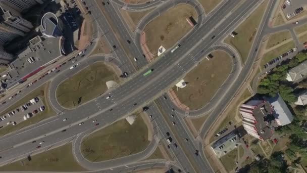 Highway overpass aerial view 8 — Stockvideo