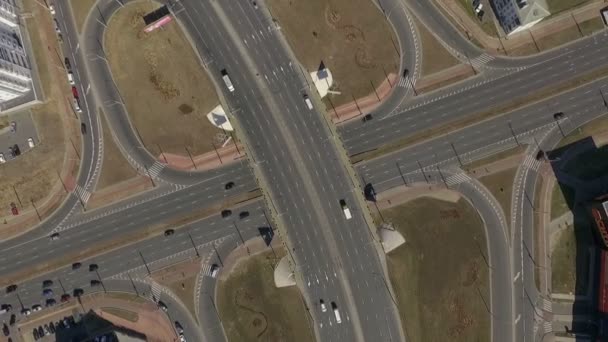 Vista aérea del paso elevado de la autopista 7 — Vídeos de Stock