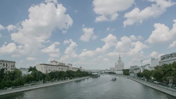 モスクワ川タイムラプス — ストック動画