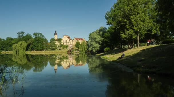 Schloss am See — Stockvideo