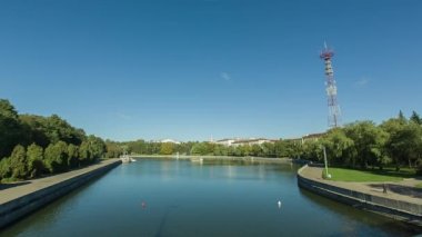 Sabah Minsk şehir Beyaz Rusya görünümünü