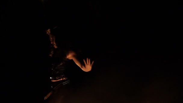 Ateş Dansı Gösterisi — Stok video