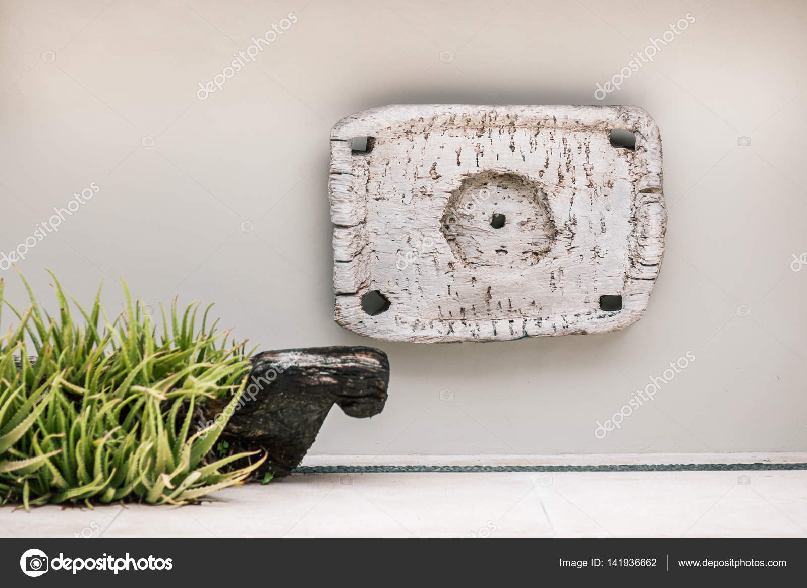 Bali Style Home Decor Old Wooden Sign On White Background Bali