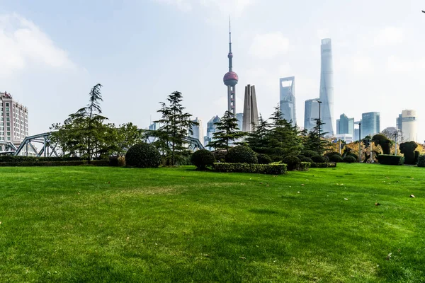 中国の都市風景の空中写真 — ストック写真