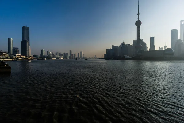 Fotografia Aerea Del Paesaggio Urbano Shanghai Cina — Foto Stock