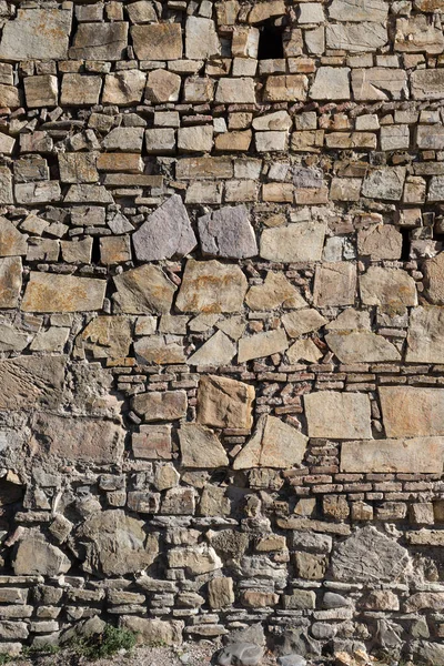 Hintergrund Liegen Viele Steine Aufeinander Eine Mauer Aus Stein Platz — Stockfoto