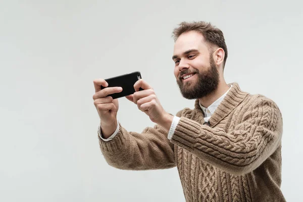 Handsome young adult with headache — Stock Photo, Image