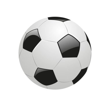 Futbol topu izole