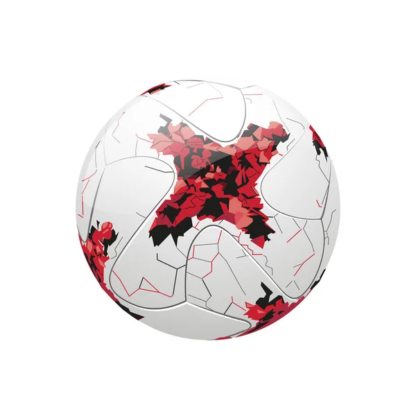 Világ kupa 2018 futball-labda — Stock Vector