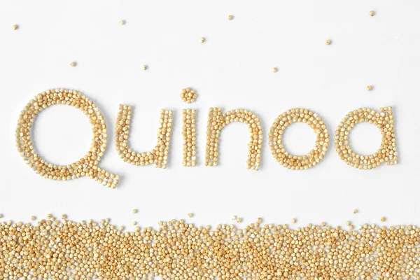 Quinoa tahıl yazma — Stok fotoğraf