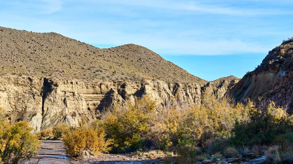 Tabernas öknen i Spanien. Andalusien, Almeria Province — Stockfoto