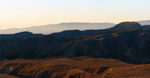 Soluppgång över öknen Tabernas — Stockfoto