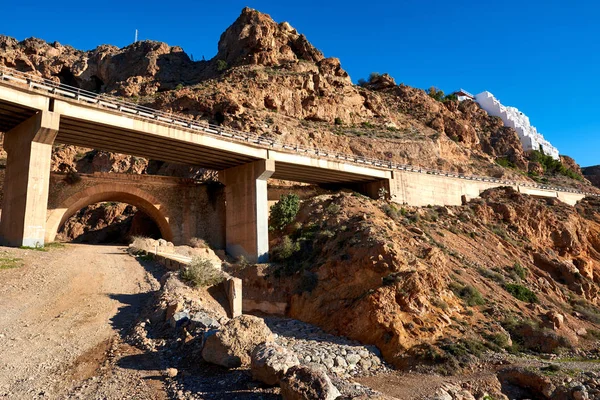 Viyadük Aguadulce ve Almeria şehirler arasında. İspanya — Stok fotoğraf