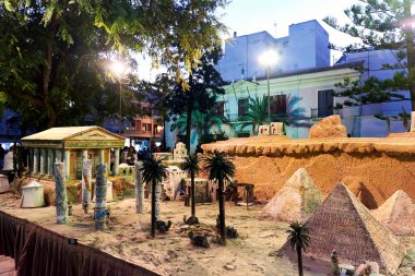 Noel doğum sahnesi gösteren rakamları 