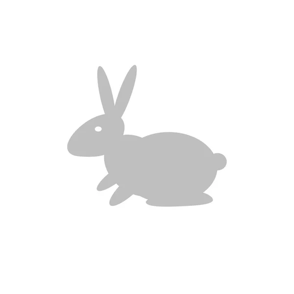 Silhouet van een konijn — Stockfoto