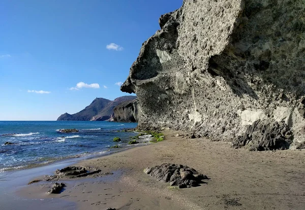 Playa de Monsul. Parque Natural Cabo de Gata-Nijar. Espanha — Fotografia de Stock