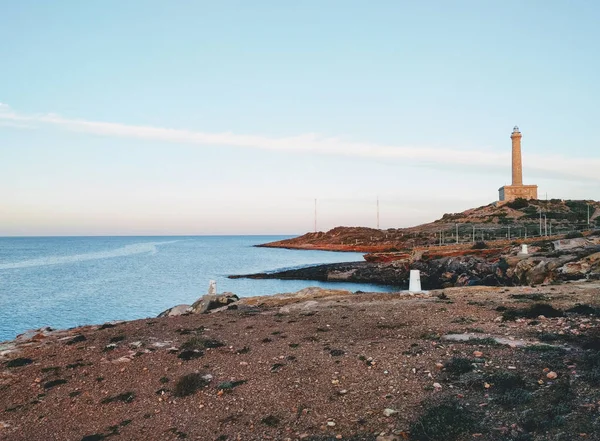 Cabo de Palos ประภาคารใน La Manga del Mar Menor สเปน — ภาพถ่ายสต็อก