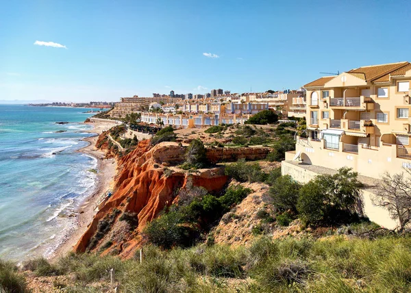 Klippiga kusten av Dehesa de Campoamor. Spanien — Stockfoto